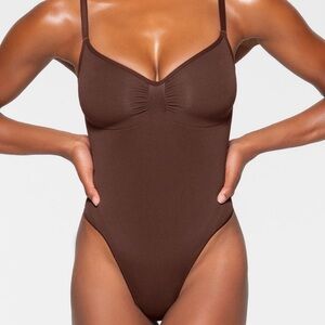 ˚⟡˖ ࣪  authentic skims seamless brown shaping/ sculpting bodysuit